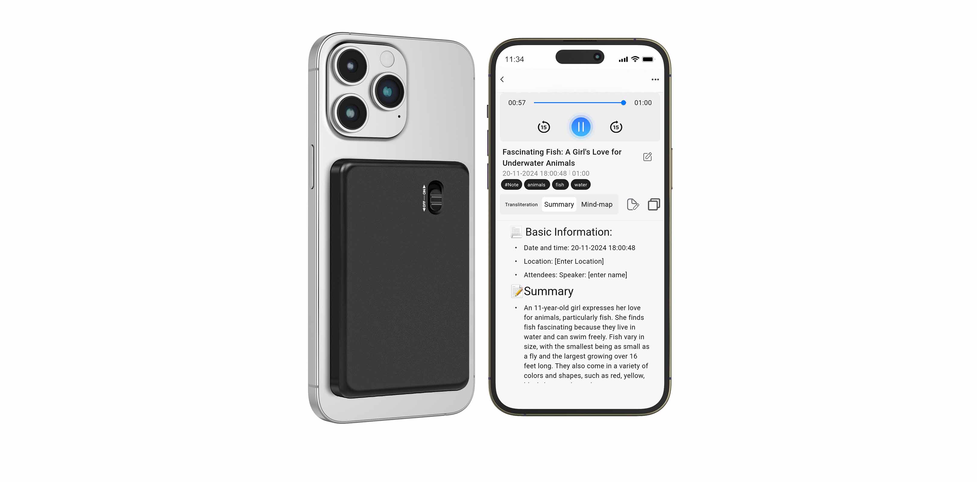 EVISTR AI Voice Recorder - L027